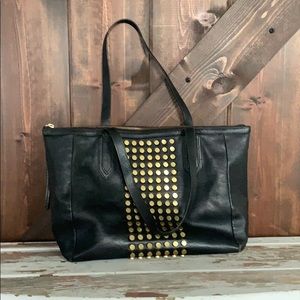 Fossil Larger Black Sydney Shopper Leather Bag